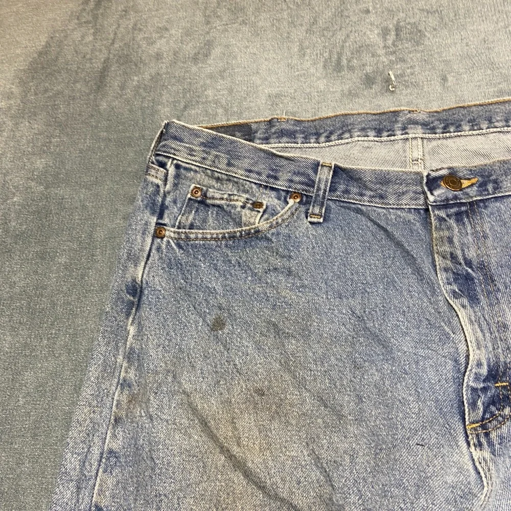 Wrangler Premium Quality Jeans Men 40x32 Blue Denim Cotton Stretch Relaxed Fit
